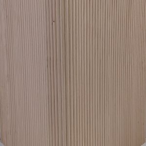 Panneau de couverture murale et de séparation flexible demi-rond en bois