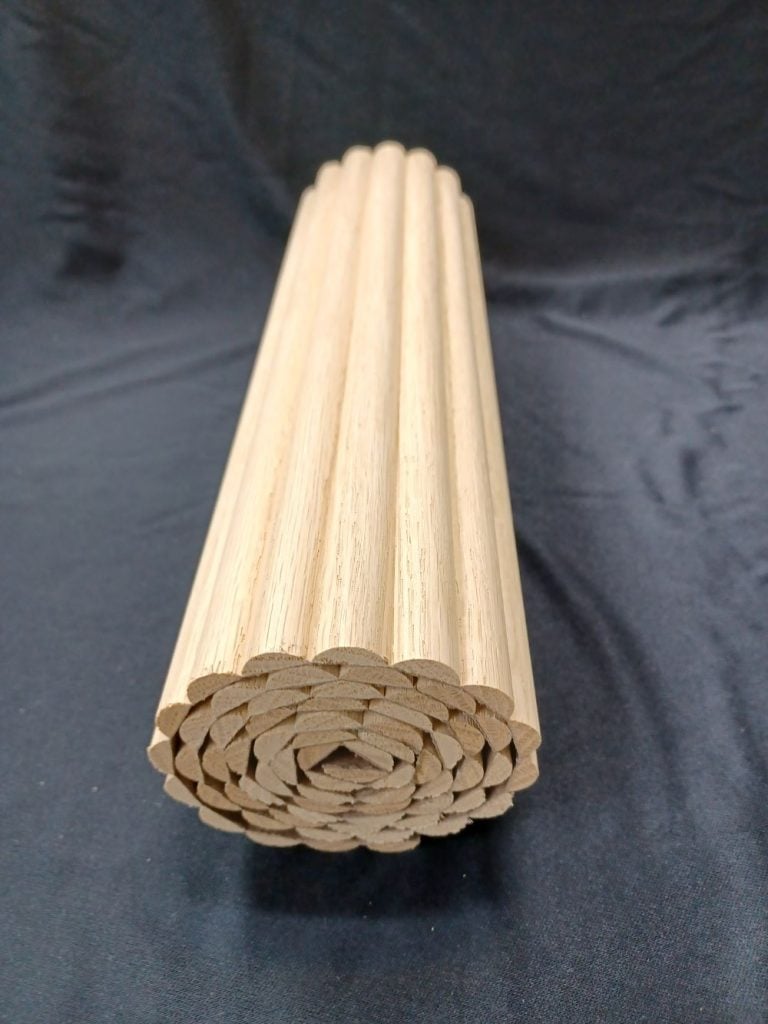 Natural flexible Pole Wrap Wood, interior decor – Carol Young