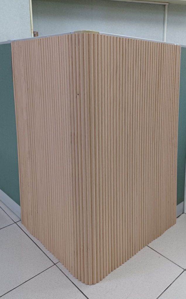 壁カバーとパーティション用の柔軟な半円形木製パネルボード