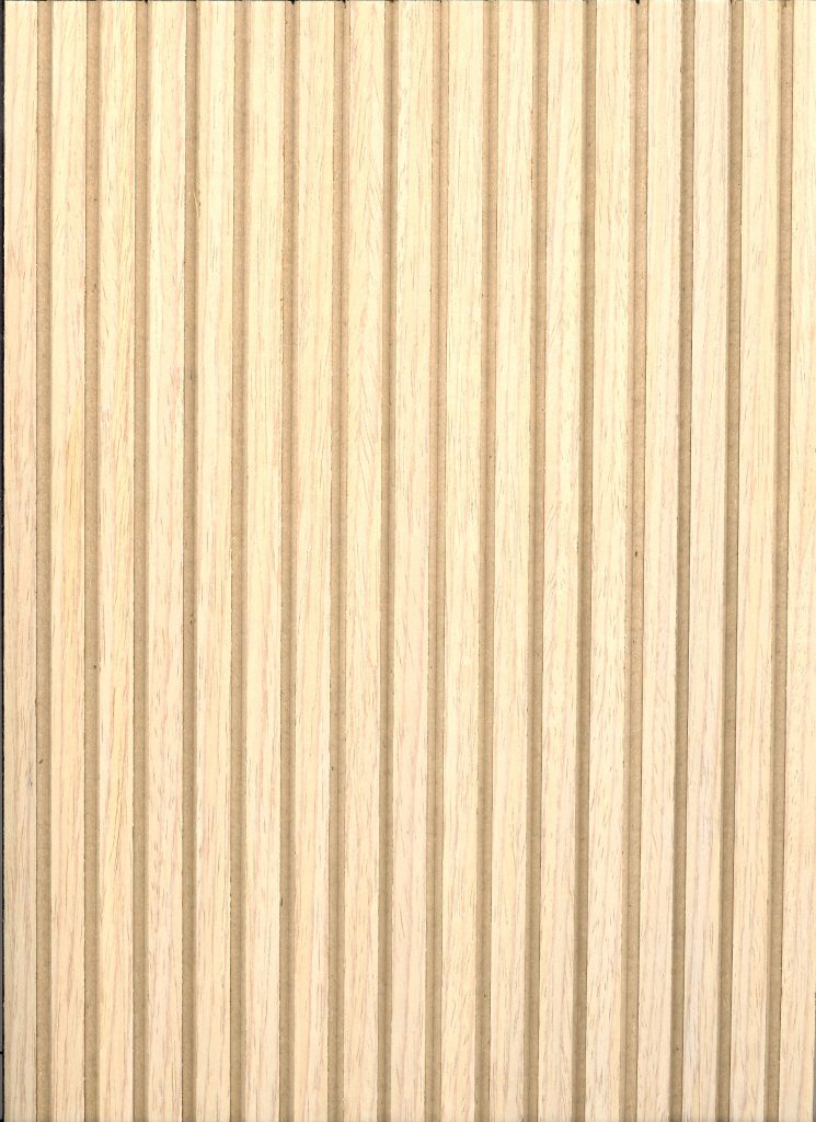 v-grooved white oak panel board