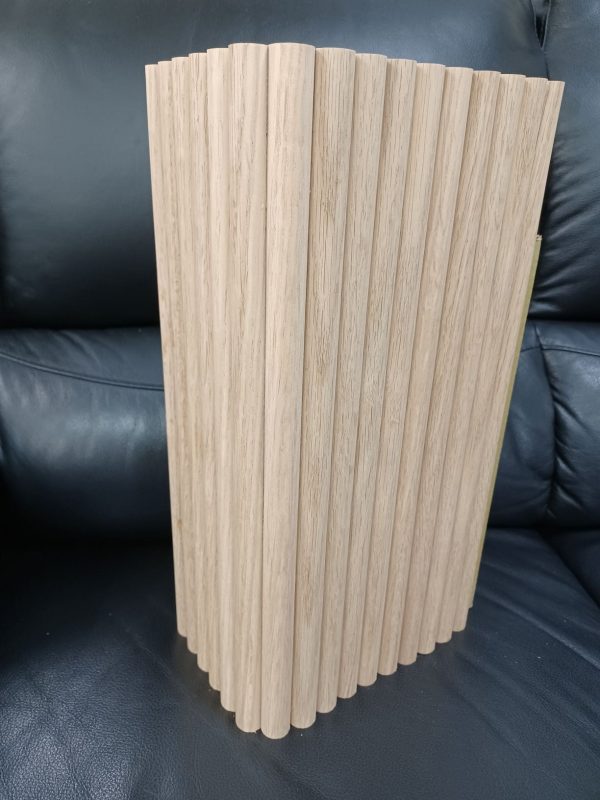 Half-Round Solid Wood Panel, DIY basement pole/post cover, interior column wraps, wood wrap, wall cover
