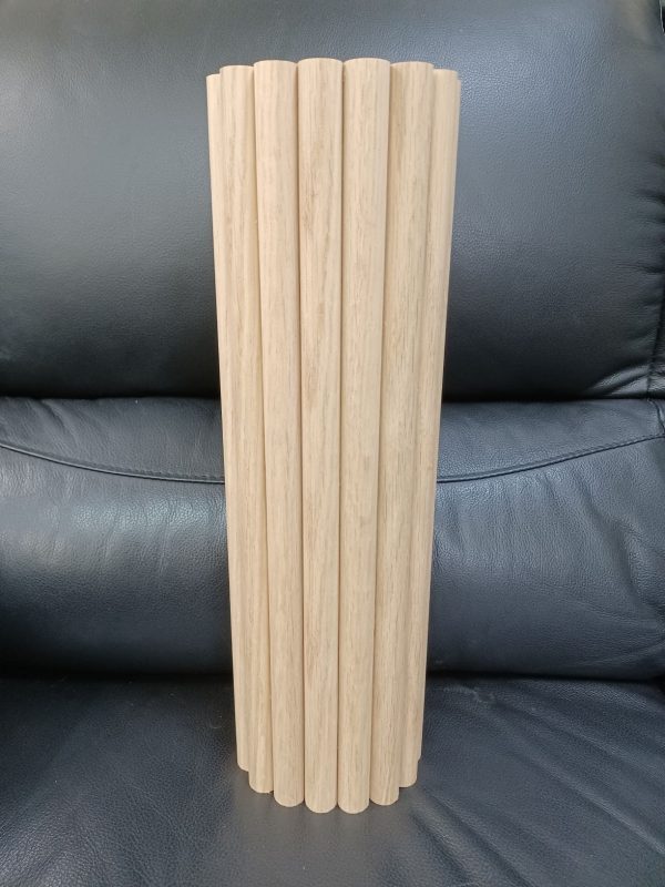 Pole wraps - Half-Round Wood Panel - wall, pole decor